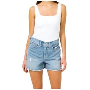 J. Crew Denim Slouchy Boyfriend Jean Shorts Women's 26 NWOT Hi Rise Distressed
